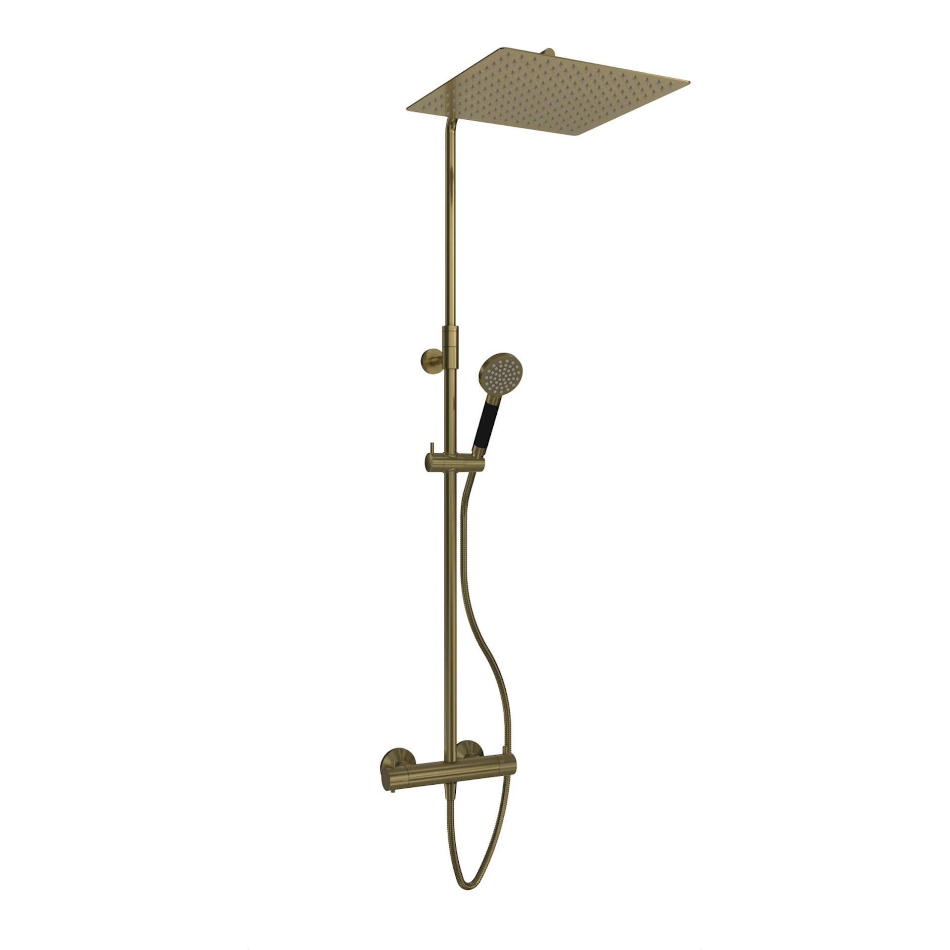 NRF1398691 - Rainshower rett HEDDA børstet messing - 